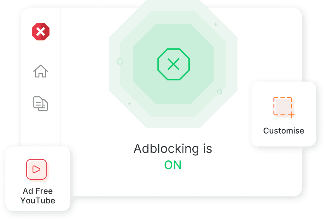 Image showing an example of the Total&nbsp;Adblock app interface